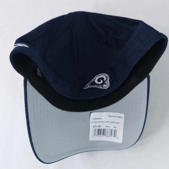 Los Angeles Rams Hat Cap Fitted Mens Large Blue White NFL Football New Era - Picture 4 of 6